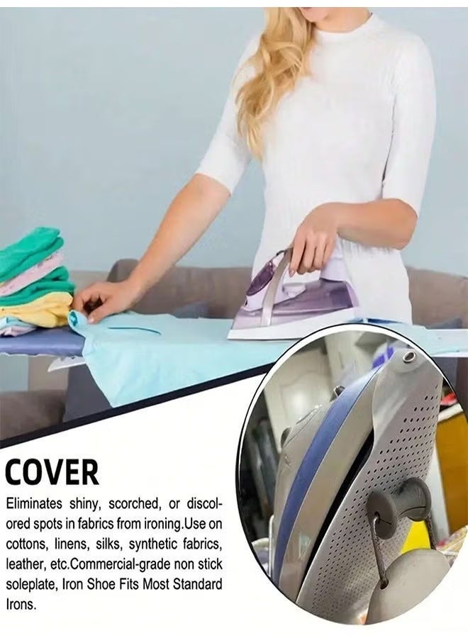SIXPENNY Ironing Shoe Cover , Ironing Board Cover For Prevents Burn, Sticking, lron Heat Protector, Steam Ironing Accessories, Iron Sole Shield for Most Irons, Fabric Protective Film - Image 5